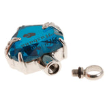 Maxbell Love Heart Blue Crystal Urn Memorial Ash Keepsake Cremation Pendant husband