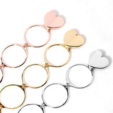 Maxbell Fashion Retractable Bangle Heart Foldable Finger Ring Bracelet Gold