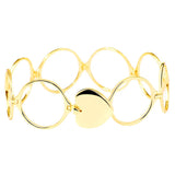 Maxbell Fashion Retractable Bangle Heart Foldable Finger Ring Bracelet Gold