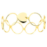 Maxbell Fashion Retractable Bangle Heart Foldable Finger Ring Bracelet Gold