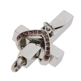 Maxbell Double Cross with Crystal Stainless Steel Cremation Family Keepsake Daughter