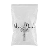 Maxbell Cross Crystal Stainless Steel Urn Cremation Family Keepsake Pendant Grandma