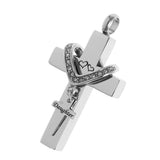Maxbell Cross Crystal Stainless Steel Urn Cremation Family Keepsake Pendant Daughter