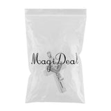 Maxbell Cross Crystal Stainless Steel Urn Cremation Family Keepsake Pendant Husband