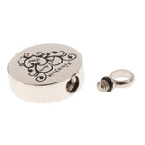 Maxbell Stainless Steel Round Memorial Keepsake Always in My Heart Pendant Dad