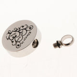 Maxbell Stainless Steel Round Memorial Keepsake Always in My Heart Pendant Mom