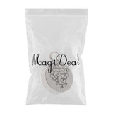 Maxbell Stainless Steel Round Memorial Keepsake Always in My Heart Pendant Mom