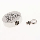Maxbell Stainless Steel Round Memorial Keepsake Always in My Heart Pendant Daughter
