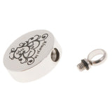 Maxbell Stainless Steel Round Memorial Keepsake Always in My Heart Pendant Wife