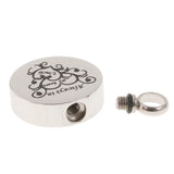 Maxbell Stainless Steel Round Memorial Keepsake Always in My Heart Pendant Uncle