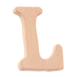 Maxbell Baby Wooden Teether Toys Letter Shapes DIY Wooden Teether KitL