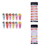 Maxbell 12Pcs Girls Baby Toddler Princess Snap Hair Clips Hair Accessories  Style 1