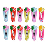 Maxbell 12Pcs Girls Baby Toddler Princess Snap Hair Clips Hair Accessories  Style 2