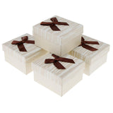 Maxbell 5 Pieces Watch Box Holder Organizer Storage Bracelet Storage Gift Case Brown