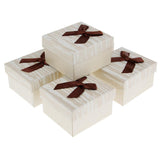 Maxbell 5 Pieces Watch Box Holder Organizer Storage Bracelet Storage Gift Case Brown