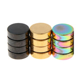 Maxbell 5 Pairs Stainless Steel Magnetic Non-piercing Clip On Ear Stud Earrings 8mm