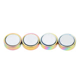 Maxbell 5 Pairs Stainless Steel Magnetic Non-piercing Clip On Ear Stud Earrings 8mm