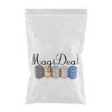 Maxbell 5 Pairs Stainless Steel Magnetic Non-piercing Clip On Ear Stud Earrings 8mm