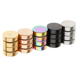 Maxbell 5 Pairs Stainless Steel Magnetic Non-piercing Clip On Ear Stud Earrings 8mm