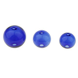 Maxbell 10pcs 20mm Glass Ball Bottle Pendant Dangle for Art Jewelry Crafts Blue