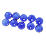 Maxbell 10pcs 20mm Glass Ball Bottle Pendant Dangle for Art Jewelry Crafts Blue