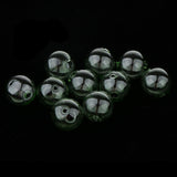 Maxbell 10pcs 16mm Globe Glass Bottle Charms Pendant DIY Jewelry Making Green