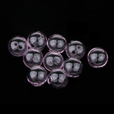 Maxbell 10pcs 16mm Globe Glass Bottle Charms Pendant DIY Jewelry Making Pink