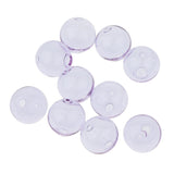 Maxbell 10pcs 16mm Globe Glass Bottle Charms Pendant DIY Jewelry Making Purple