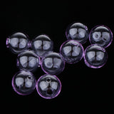 Maxbell 10pcs 16mm Globe Glass Bottle Charms Pendant DIY Jewelry Making Purple