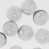 Maxbell 10pcs 16mm Globe Glass Bottle Charms Pendant DIY Jewelry Making Gray