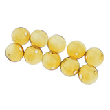 Maxbell 10pcs 16mm Globe Glass Bottle Charms Pendant DIY Jewelry Making Yellow