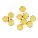 Maxbell 10pcs 16mm Globe Glass Bottle Charms Pendant DIY Jewelry Making Yellow