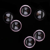 Maxbell 6pcs 20mm Half Glass Bottle Globe Cover Charms DIY Jewelry Making Pink