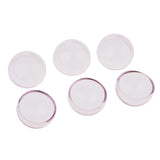 Maxbell 6pcs 20mm Half Glass Bottle Globe Cover Charms DIY Jewelry Making Pink