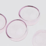 Maxbell 6pcs 20mm Half Glass Bottle Globe Cover Charms DIY Jewelry Making Pink