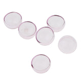 Maxbell 6pcs 20mm Half Glass Bottle Globe Cover Charms DIY Jewelry Making Pink