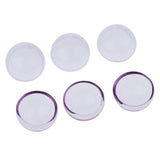 Maxbell 6pcs 20mm Half Glass Bottle Globe Cover Charms DIY Jewelry Making Purple