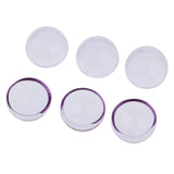 Maxbell 6pcs 20mm Half Glass Bottle Globe Cover Charms DIY Jewelry Making Purple