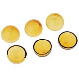 Maxbell 6pcs 20mm Half Glass Bottle Globe Cover Charms DIY Jewelry Making Yellow