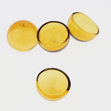 Maxbell 6pcs 20mm Half Glass Bottle Globe Cover Charms DIY Jewelry Making Yellow