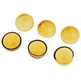 Maxbell 6pcs 20mm Half Glass Bottle Globe Cover Charms DIY Jewelry Making Yellow