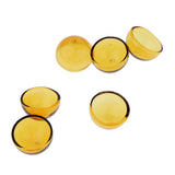 Maxbell 6pcs 20mm Half Glass Bottle Globe Cover Charms DIY Jewelry Making Yellow