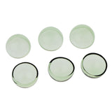 Maxbell 6pcs 20mm Half Glass Bottle Globe Cover Charms DIY Jewelry Making Green