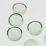 Maxbell 6pcs 20mm Half Glass Bottle Globe Cover Charms DIY Jewelry Making Green