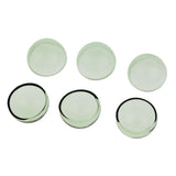 Maxbell 6pcs 20mm Half Glass Bottle Globe Cover Charms DIY Jewelry Making Green