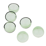 Maxbell 6pcs 20mm Half Glass Bottle Globe Cover Charms DIY Jewelry Making Green