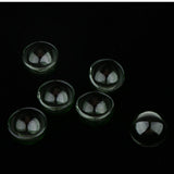 Maxbell 6pcs 20mm Half Glass Bottle Globe Cover Charms DIY Jewelry Making Green