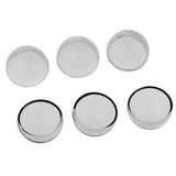 Maxbell 6pcs 20mm Half Glass Bottle Globe Cover Charms DIY Jewelry Making Gray