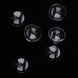 Maxbell 6pcs 20mm Half Glass Bottle Globe Cover Charms DIY Jewelry Making Gray