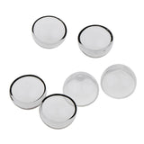 Maxbell 6pcs 20mm Half Glass Bottle Globe Cover Charms DIY Jewelry Making Gray